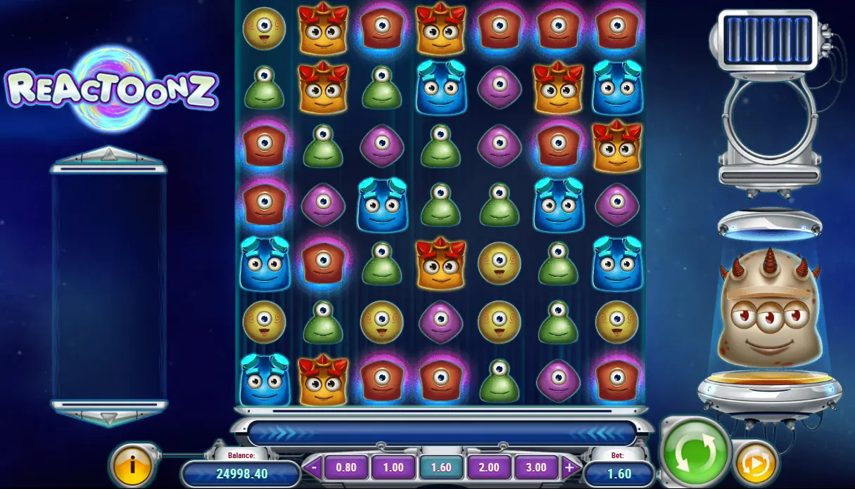 Reactoonz logo slot